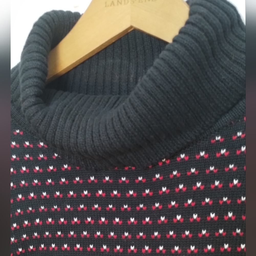 Women's Karen Scott Birdseye Turtleneck Patterned Sweater